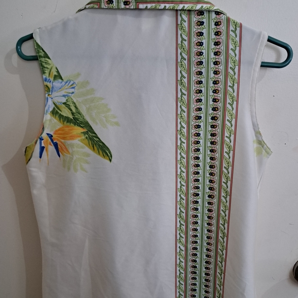 Original Vintage HARBURT Sleeveless Top Shirt Polo Womens Size S - Picture 4 of 4